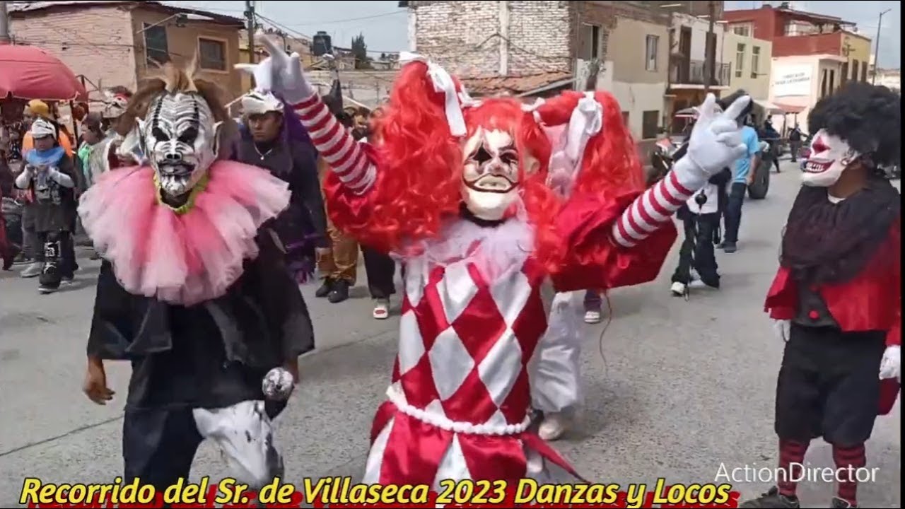Sr. de Villaseca 2023 Recorrido con Banda de Guerra, Chinelos, Apaches, Locos, Sonidos,🎉🎊🥁🤡🙏👏👍S.M.A.