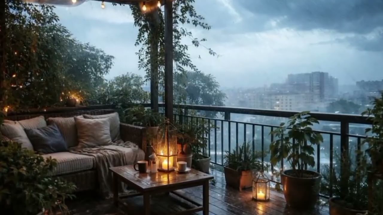 Chuva com Vento para Relaxar e Dormir Profundamente/ Heavy Rain Sounds for Deep Relaxation & Sleep