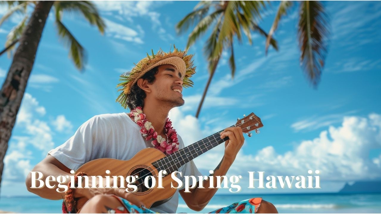Authentic Hawaiian Ukulele  Music 🌴🎄 • 30 Min Beginning of Spring Hawaiian music