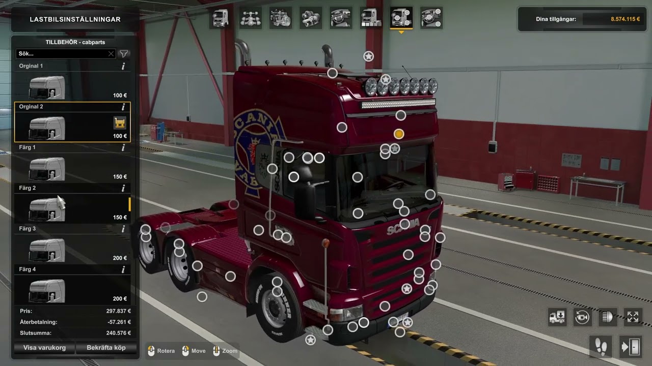 Bygger en fin lastbil och kör en rutt