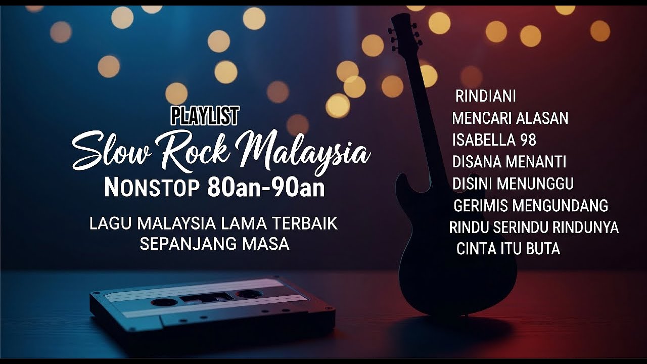 Lagu Malaysia Lama Nonstop 💔 Slow Rock Terbaik 80an 90an – Isabella, Mencari Alasan, Rindiani