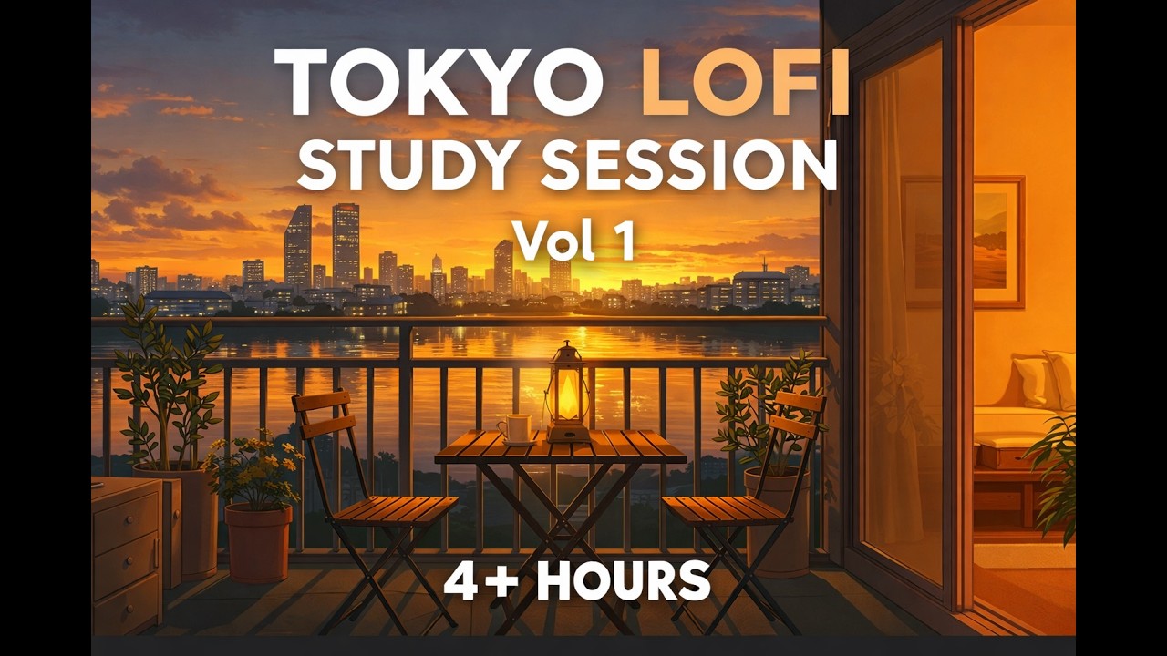 Tokyo Lofi Study Session Vol 1 | 4+ Hours