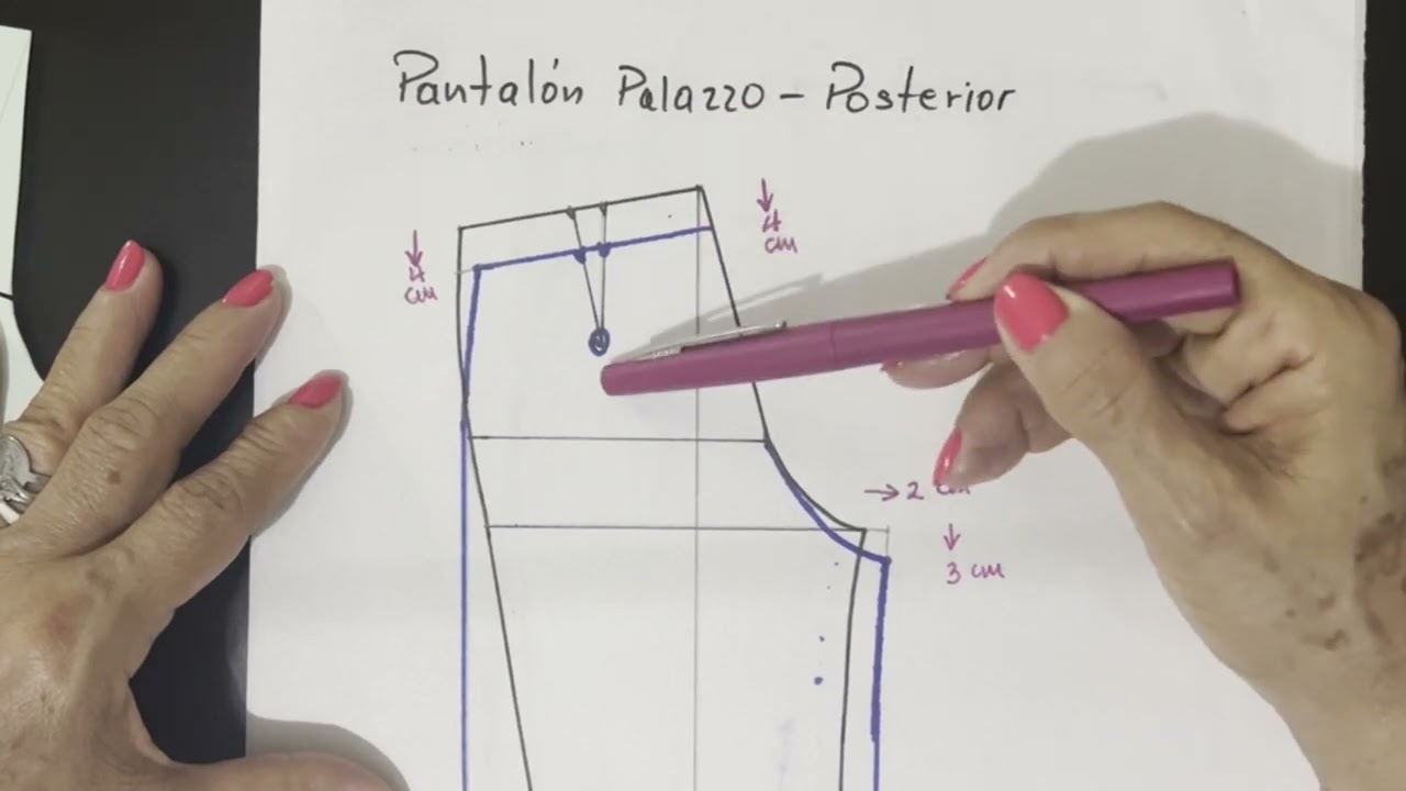 Pantalón Palazzo Dama-Patronaje