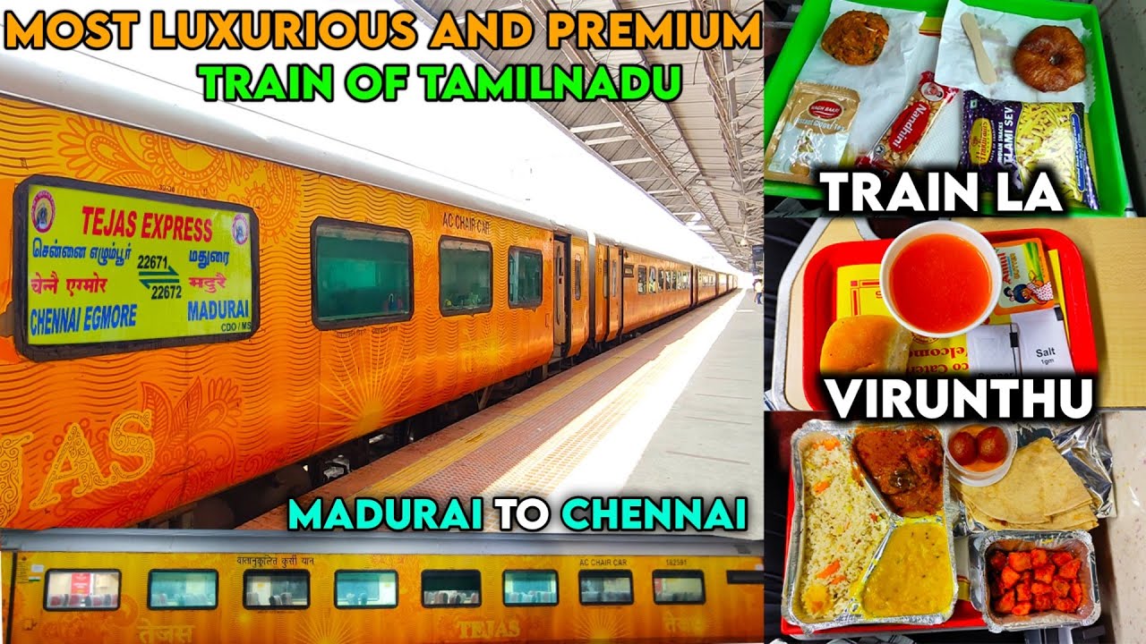 🤩TEJAS EXPRESS - Madurai to Chennai | 💯Most Luxurious and Premium Train