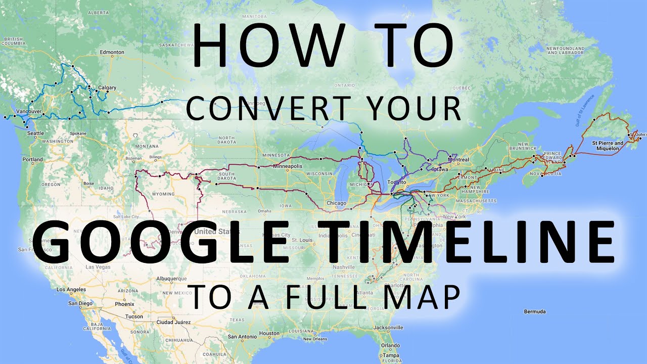 Combine Your Google Timeline To One Map