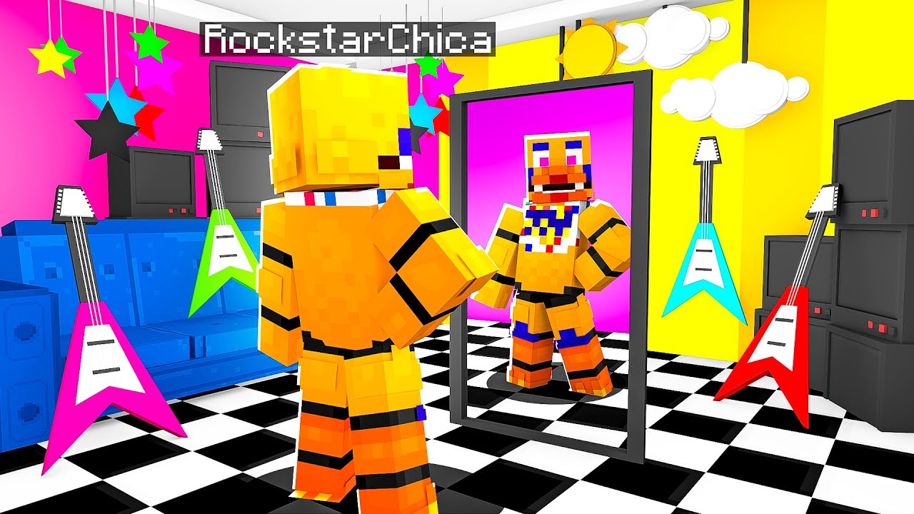 Chica Becomes A Rockstar | Minecraft Five Nights at Freddy’s FNAF Roleplay
