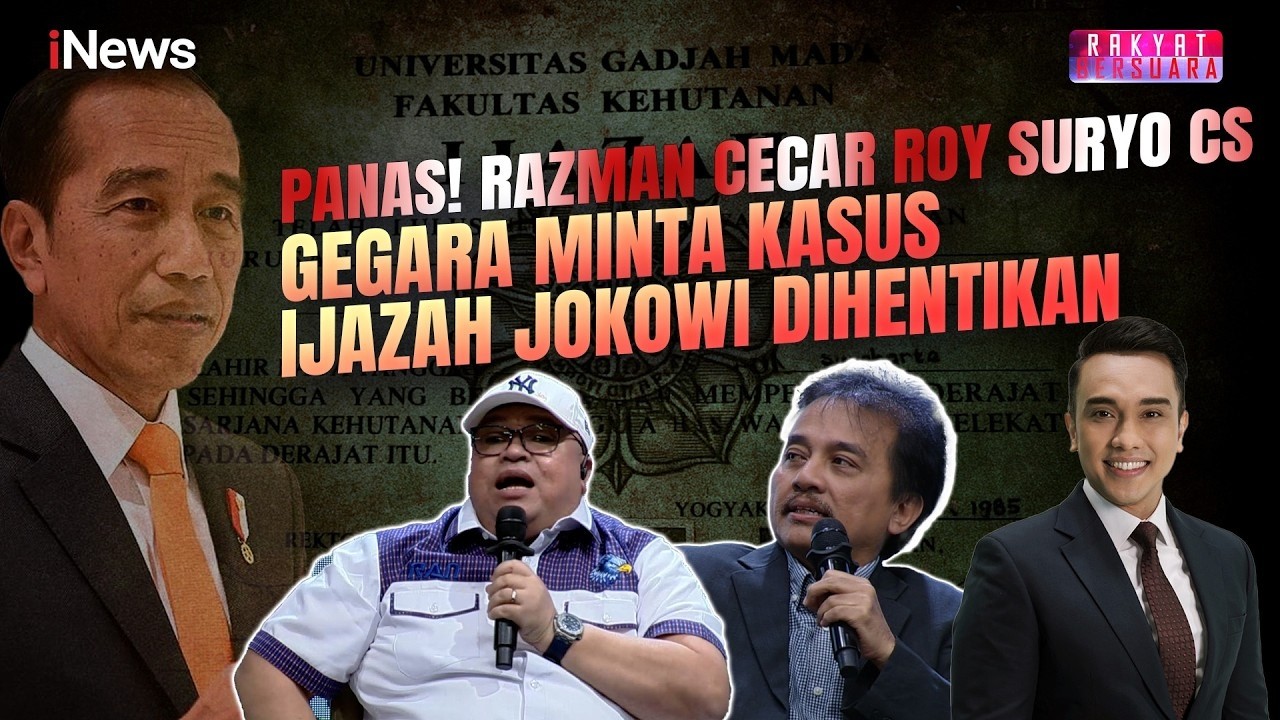 Razman Bingung Roy Suryo Cs Minta Kasus Ijazah Jokowi Dihentikan | Rakyat Bersuara
