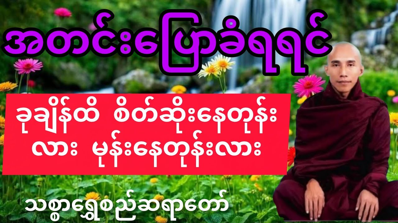 ကိုယ်အပေါ် မလိုမုန်းသူတွေက အတင်းပြောခံရရင် ခုချိန်ထိ စိတ်ဆိုးနေတုန်းလား#သစ္စာရွှေစည်ဆရာတော် 