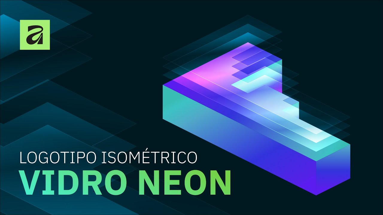 Criando um logotipo isométrico de vidro-neon com Affinity