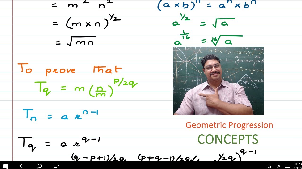 Geometric Progression CONCEPTS continued  - IB/IGCSE/ICSE/CBSE