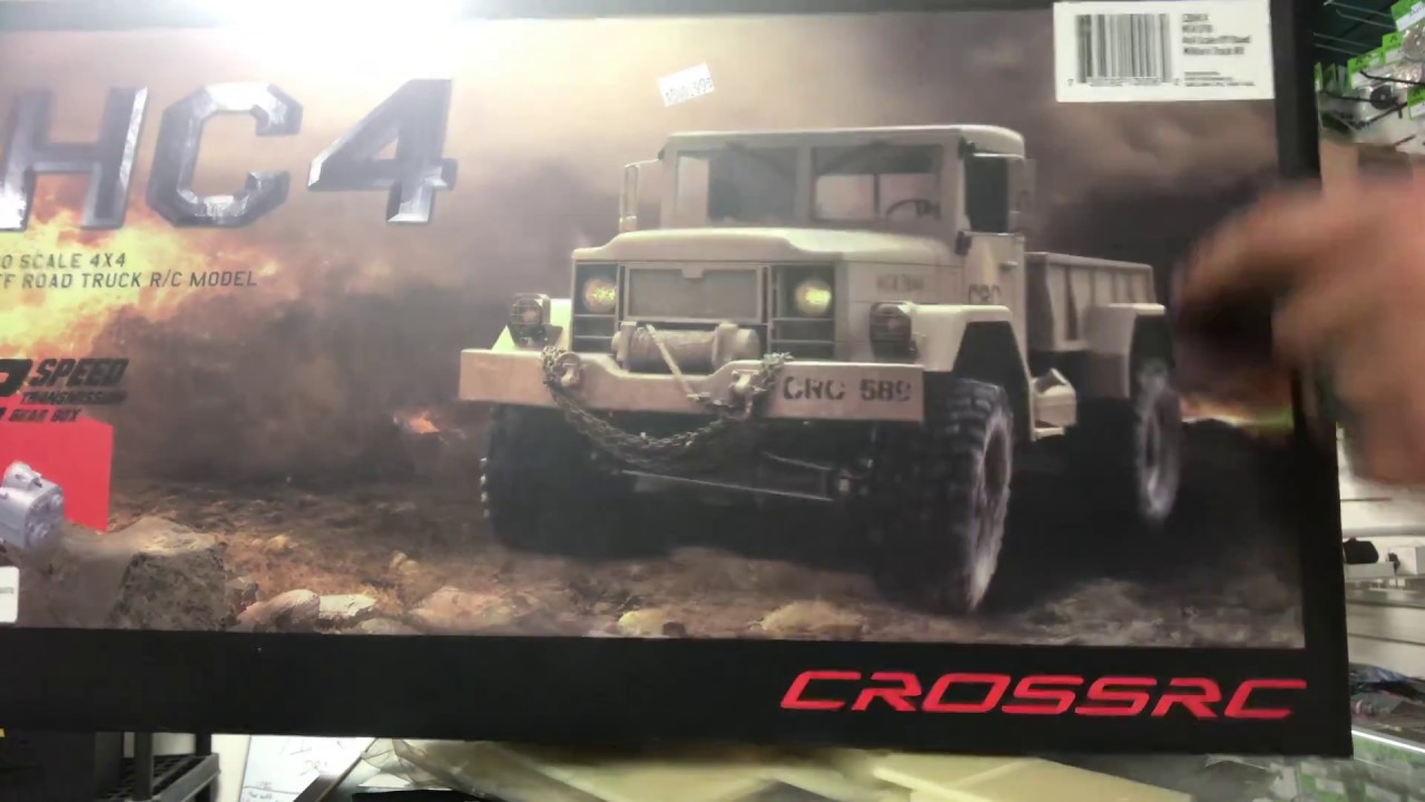 CrossRC HC4 1/10 4x4 military Truck Kit Unboxing
