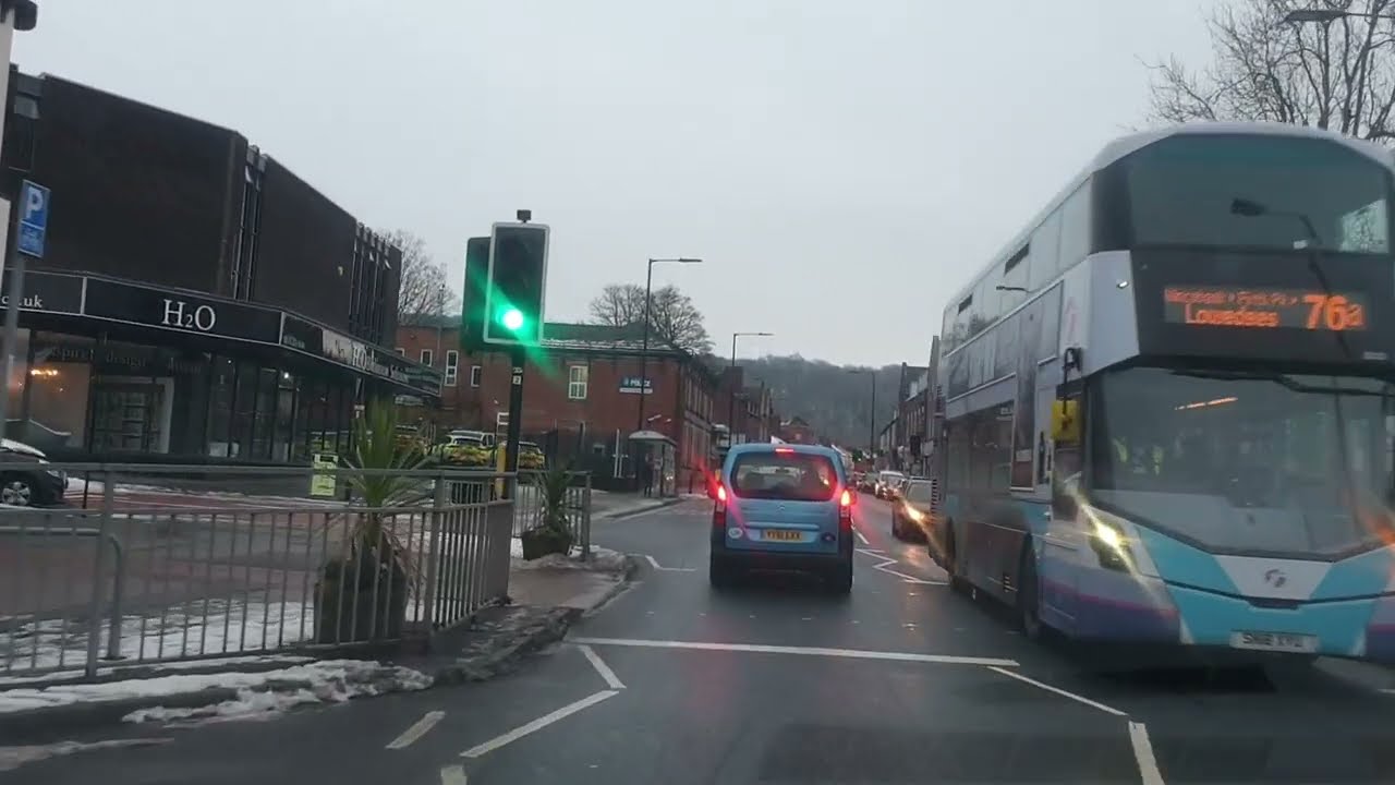 🇬🇧 ❄️4K UK Driving in Snow❄️ || Sheffield , South Yorkshire || #travel #snow #travelvlog #pov #drive