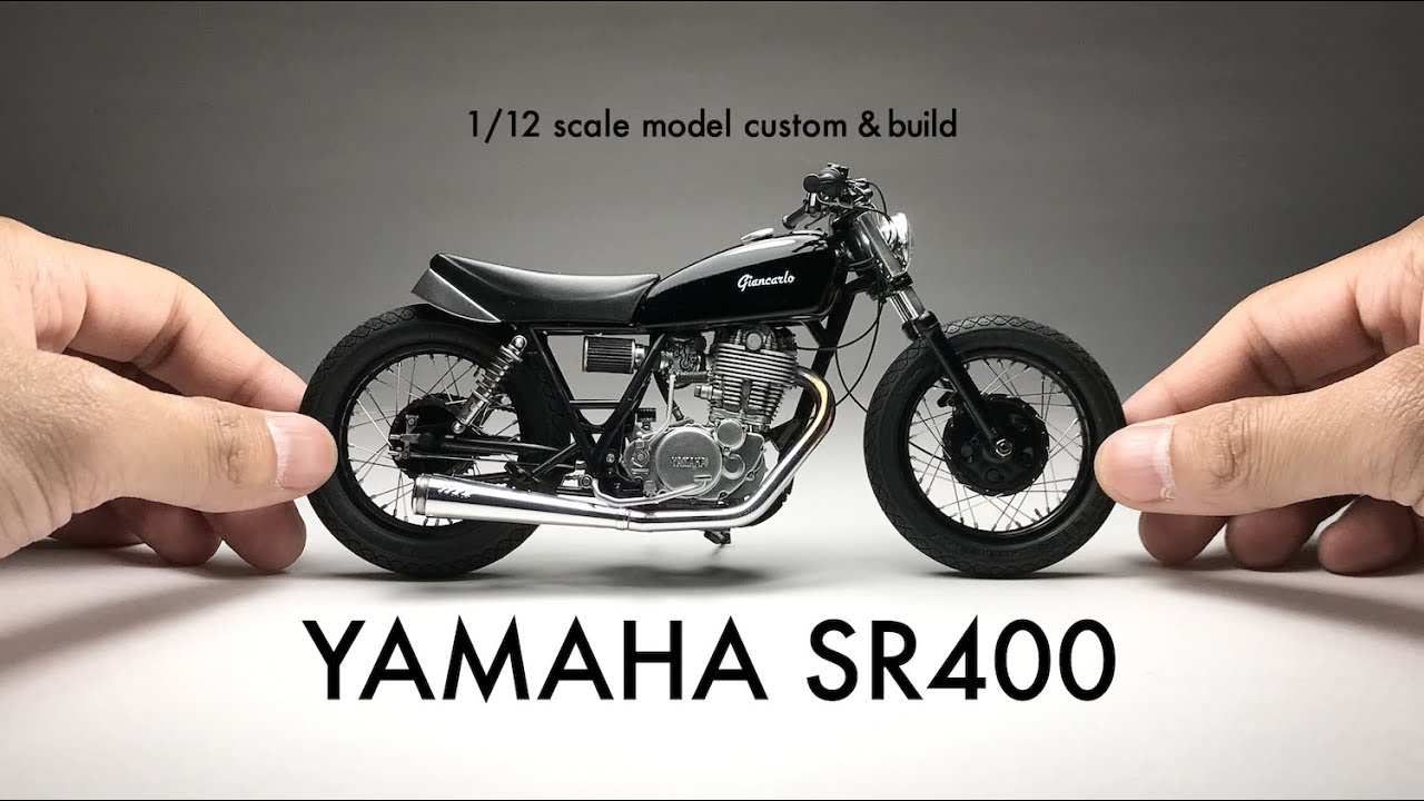 YAMAHA SR400【アオシマ 1/12】プラモデル製作  Scale Model Custom