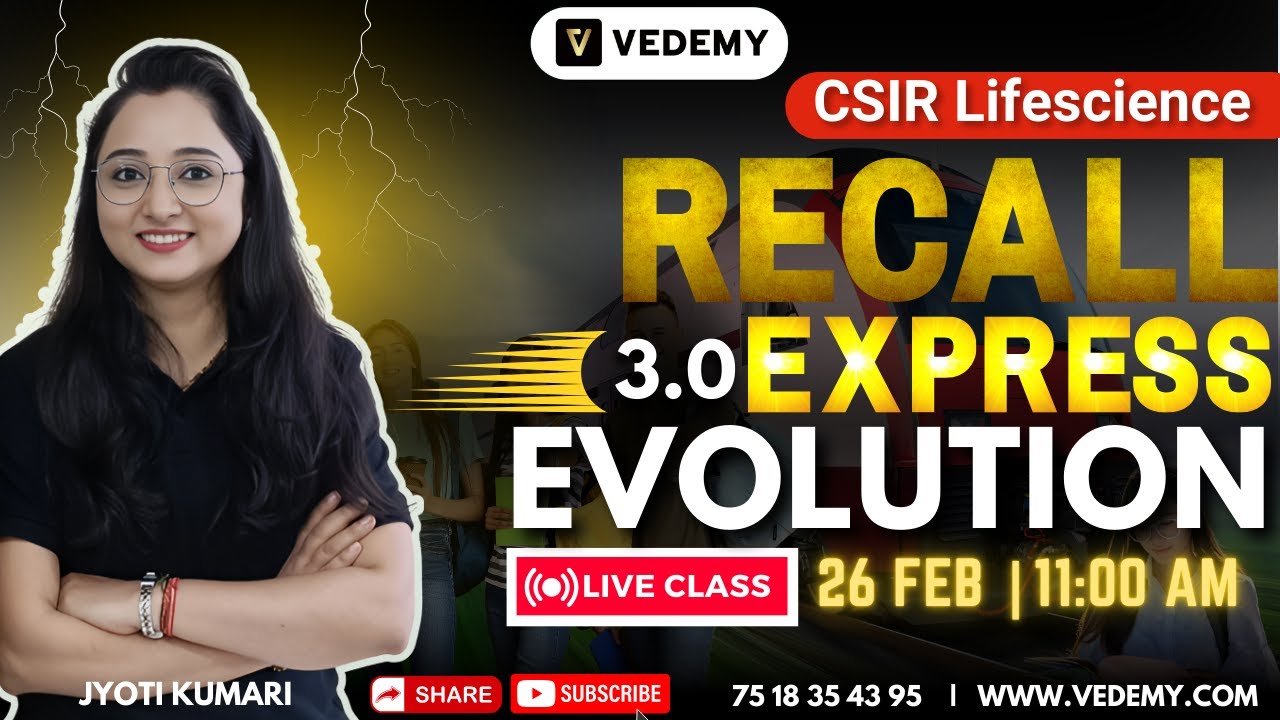CSIR Recall Express 3.0 | Evolution & Animal Behaviour | Unit 11 | Jyoti Kumari | CSIR Dec 2024 |