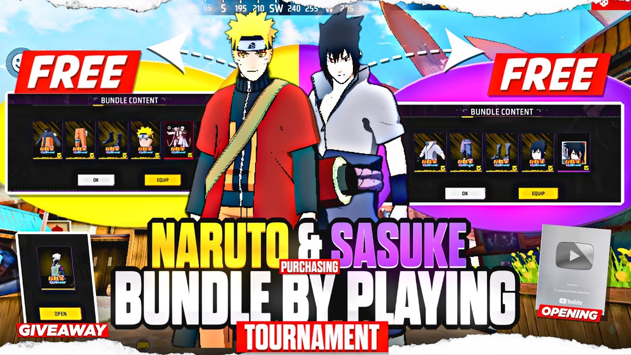 I Got All Naruto Event Bundles For Free?! 🥳 | Free Fire