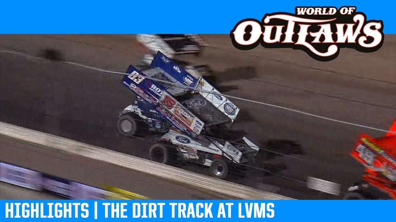 World of Outlaws NOS Energy Drink Sprint Cars the Dirt Track at LVMS February 28, 2019 | HIGHLIGHTS