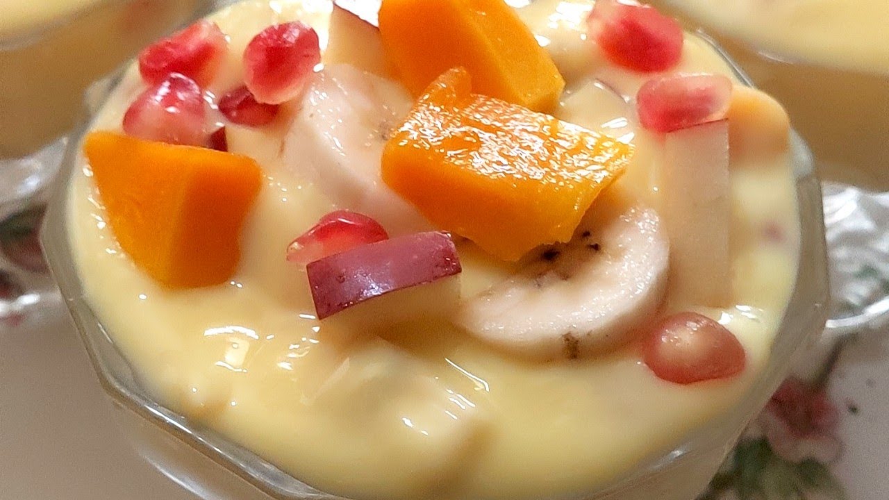 फ्रूट कस्टर्ड की आसान रेसिपी | Fruit Custard Recipe | Summer Special Dessert | Super Creamy Dessert