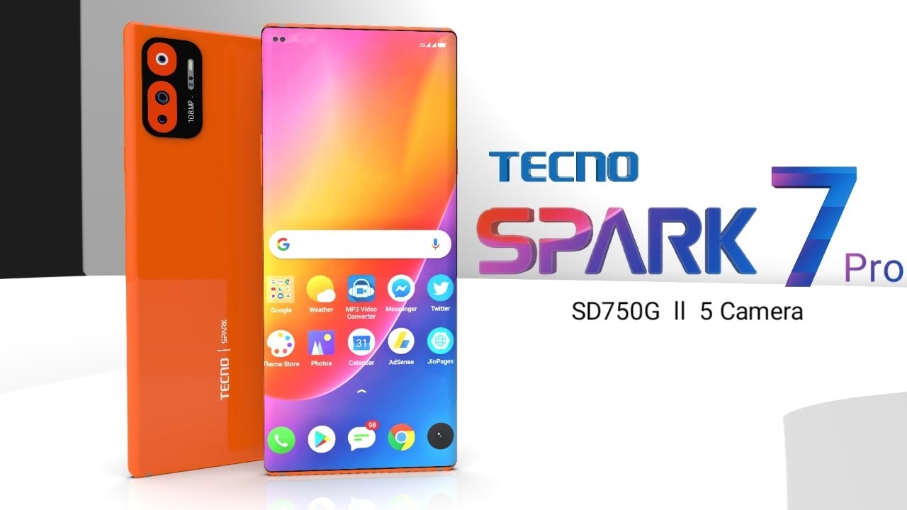 Tecno Spark 7 Pro 5G , First look, 120Hz Display, Snapdragon 750G, 8GB RAM, Price, Release Date,