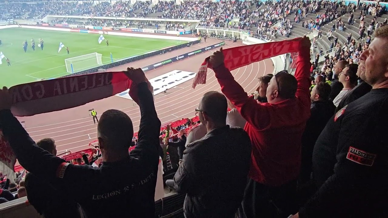 Finlandia - Polska 10.06.2025 Hymn Polski
