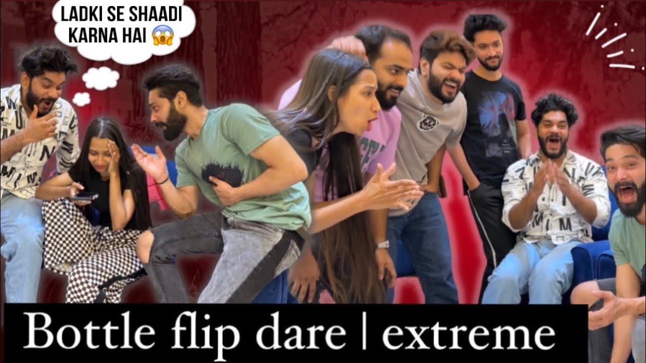 Ladki Se Shaadi Karna Hai 😳 Aarti ko | Bottle Flip Dare Game | Fokats | Abresh & Zeeshan