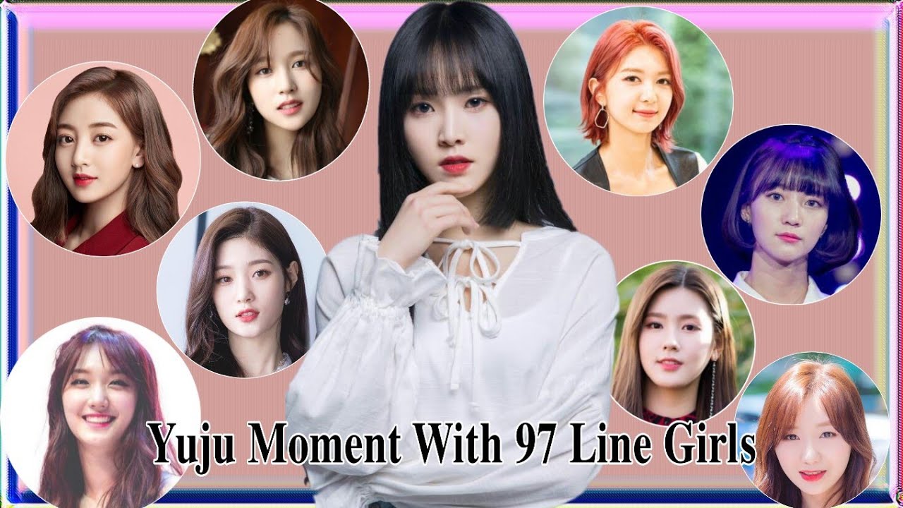 Yuju with 97Line girls moment [Chaeyeon, Jane, Mina, Dami, Binnie, etc. ]
