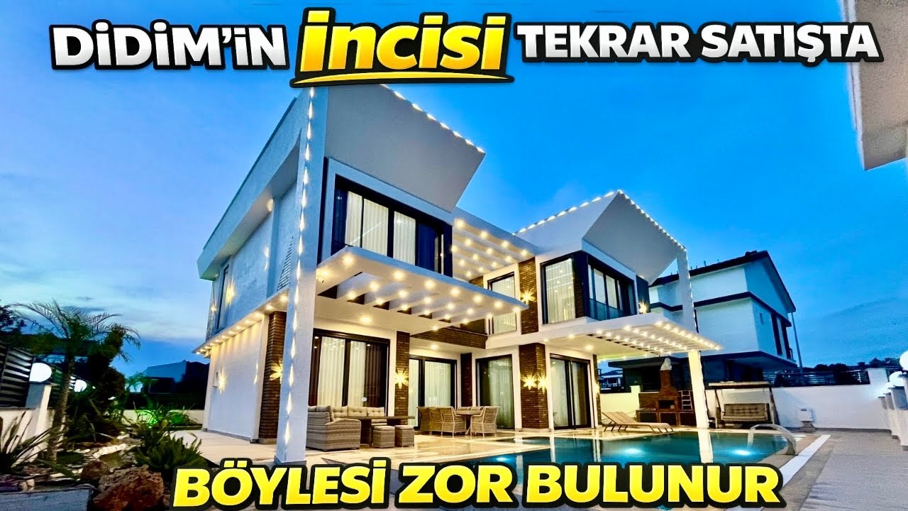 TEKRAR SATIŞTA Didim Merkezde Ultra Lüks Villa D-32