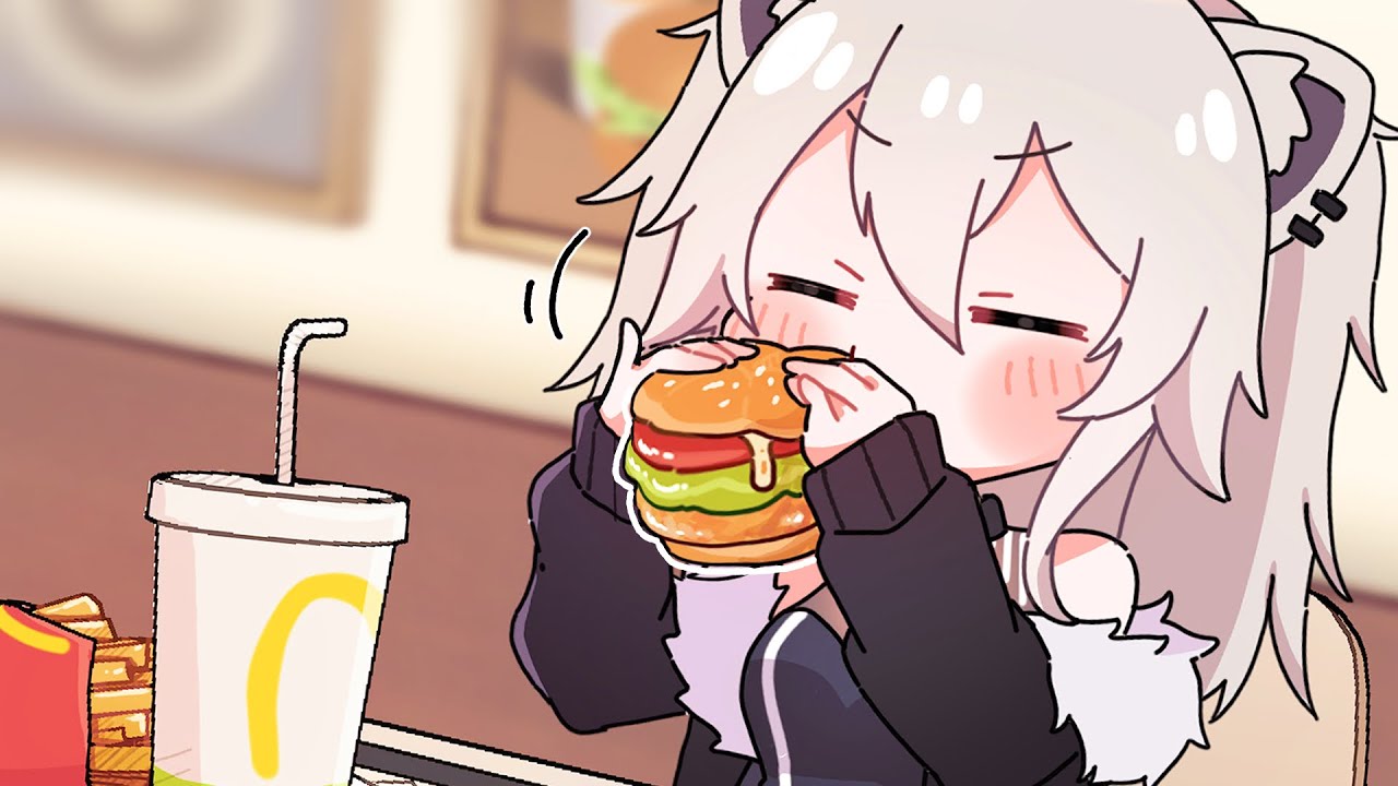 【手描き】チートデイに爆食をかますししろん【ホロライブ/獅白ぼたん】