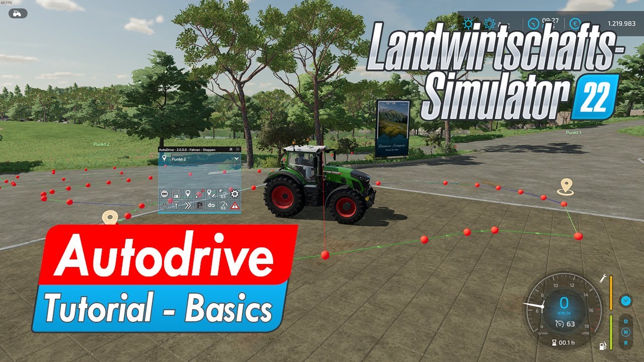 LS22 | Tutorial 1 - Autodrive - Basics für Anfänger - Kurz und Knapp | Gameplay
