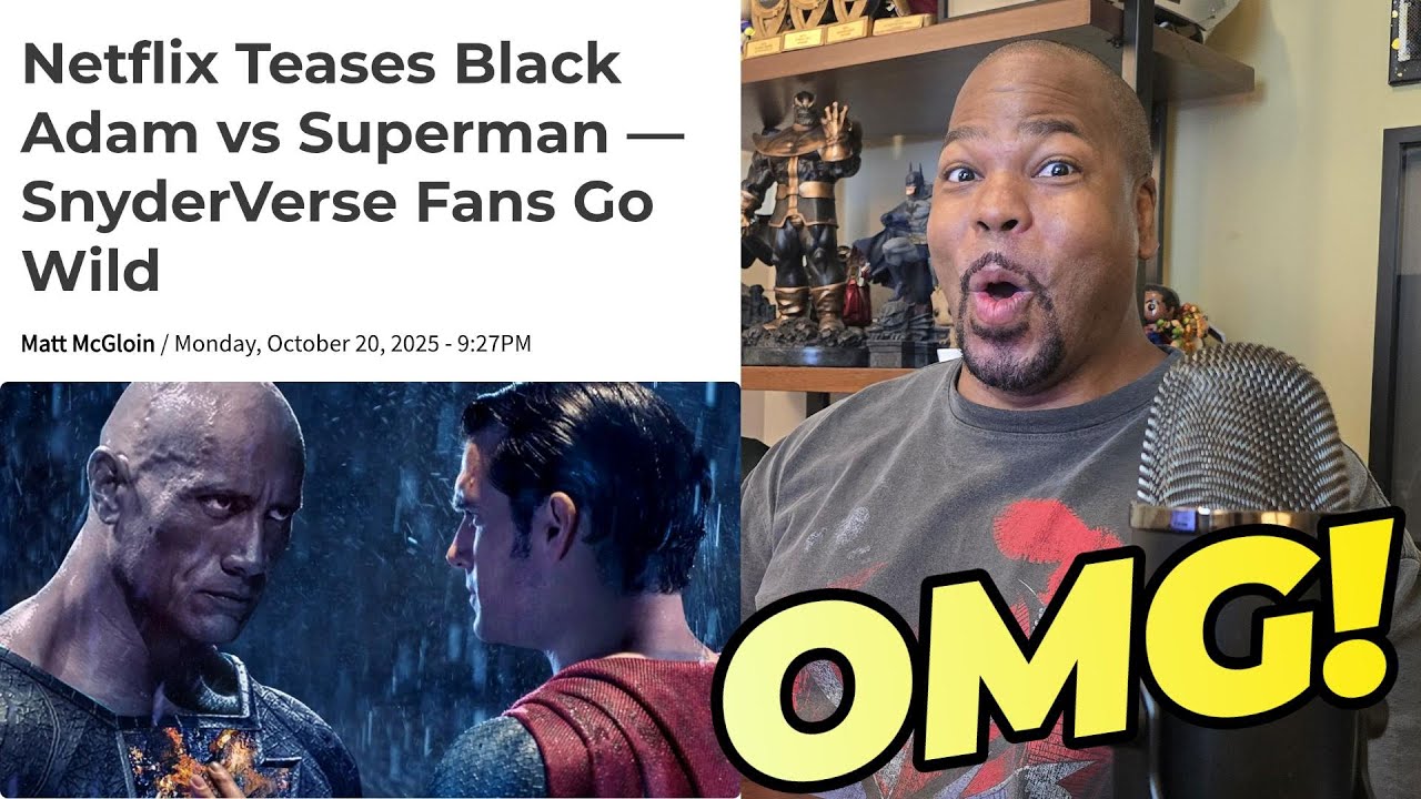 Netflix Teases Superman Vs. Black Adam and Fans Go Wild!