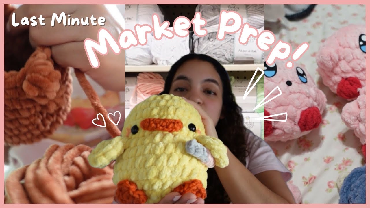 Last minute Market prepping!✨| Crochet Vlog | 5 Days to prep!