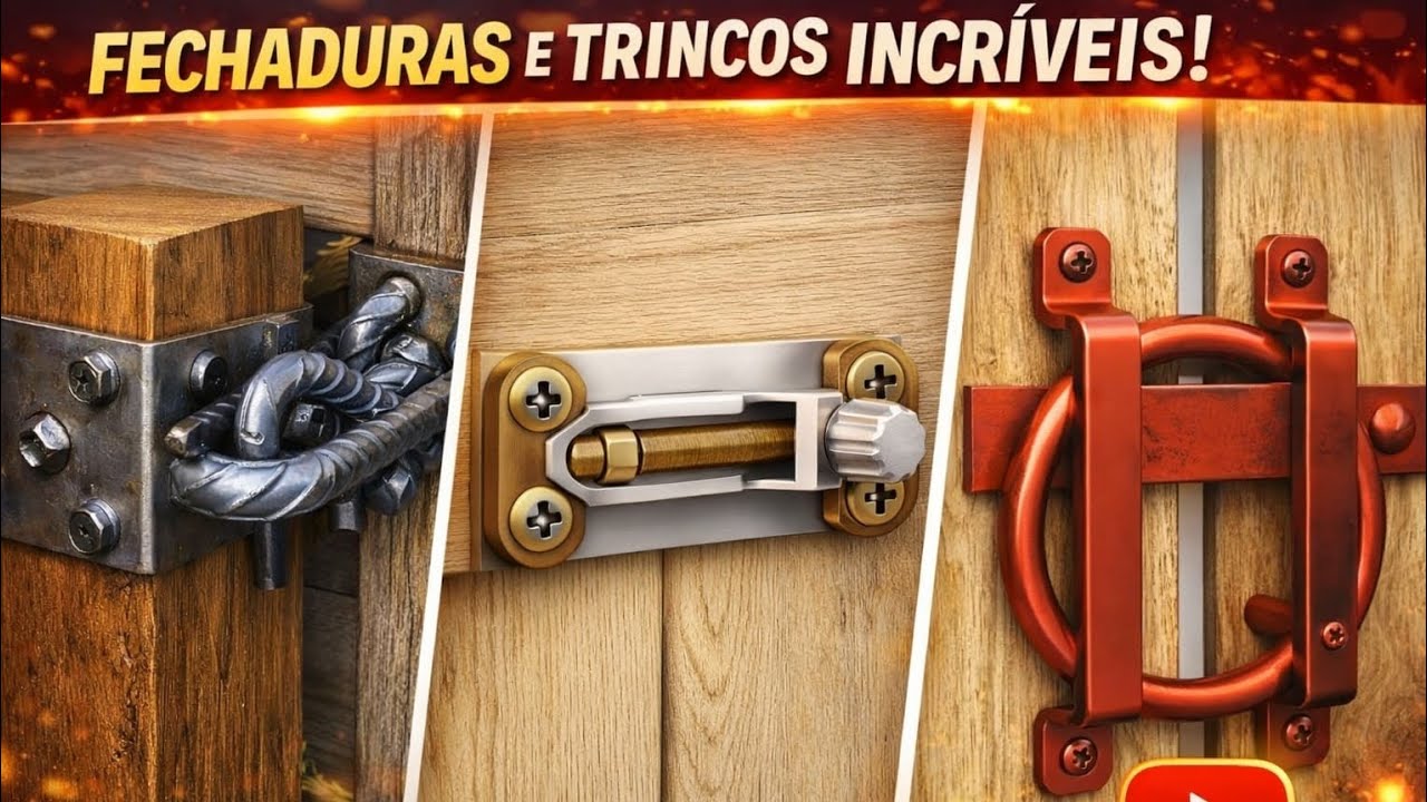 Ideias Geniais de Trincos e Fechaduras Criativas para Portões e Portas