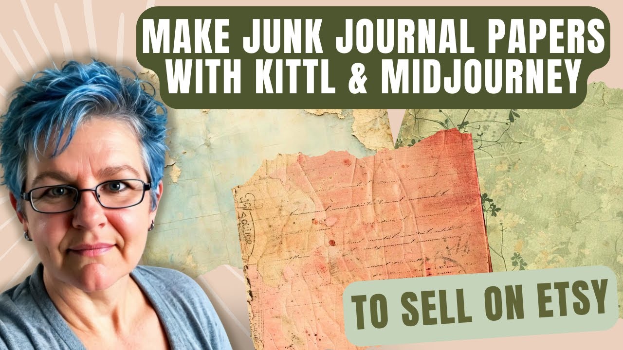 Create Beautiful Junk Journals Creative Prompts | Kittl & MidJourney