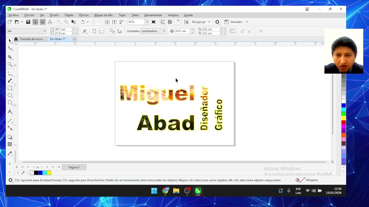 Aprende a crear textos con estilo en CorelDRAW (ejercicio práctico) | Miguel Abad