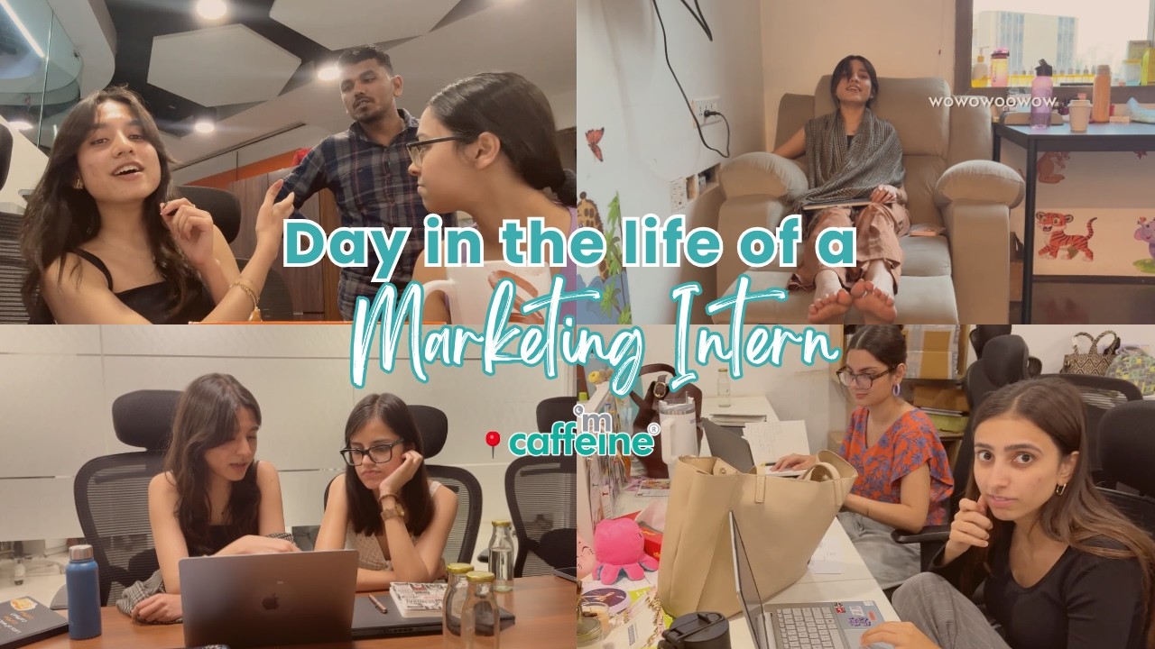 Day in the life of a Marketing Intern at mcaffeine | Vlog