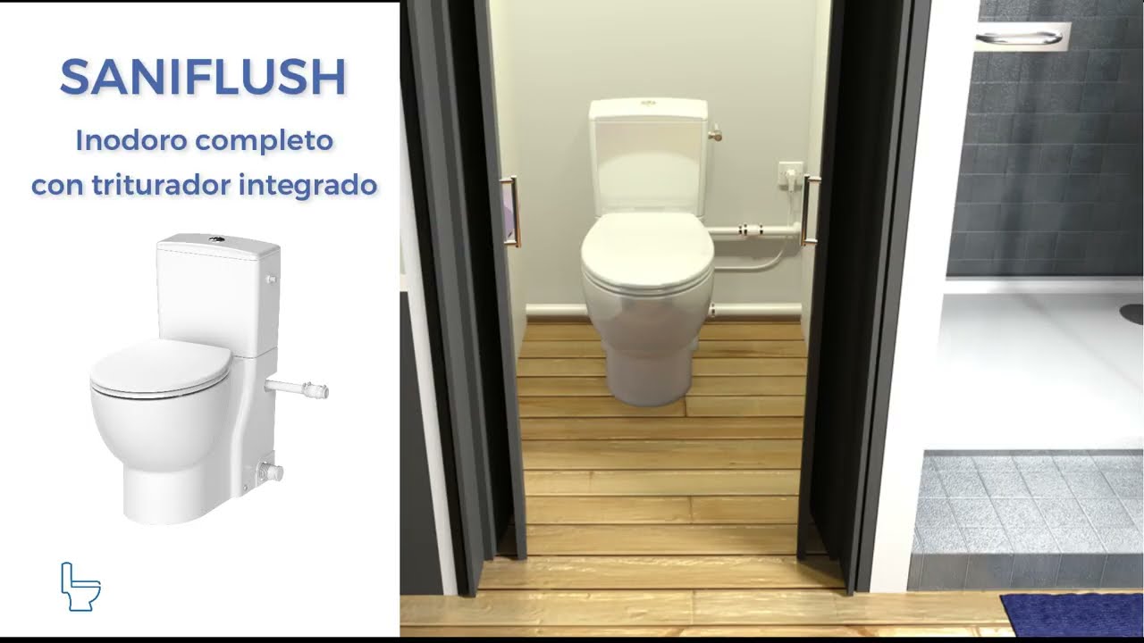 SFA - SANIFLUSH - INODORO COMPLETO CON TRITURADOR INTEGRADO