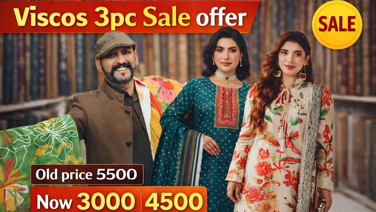 Viscos 3pc Mega Discount offer Winter Clearence sale series 