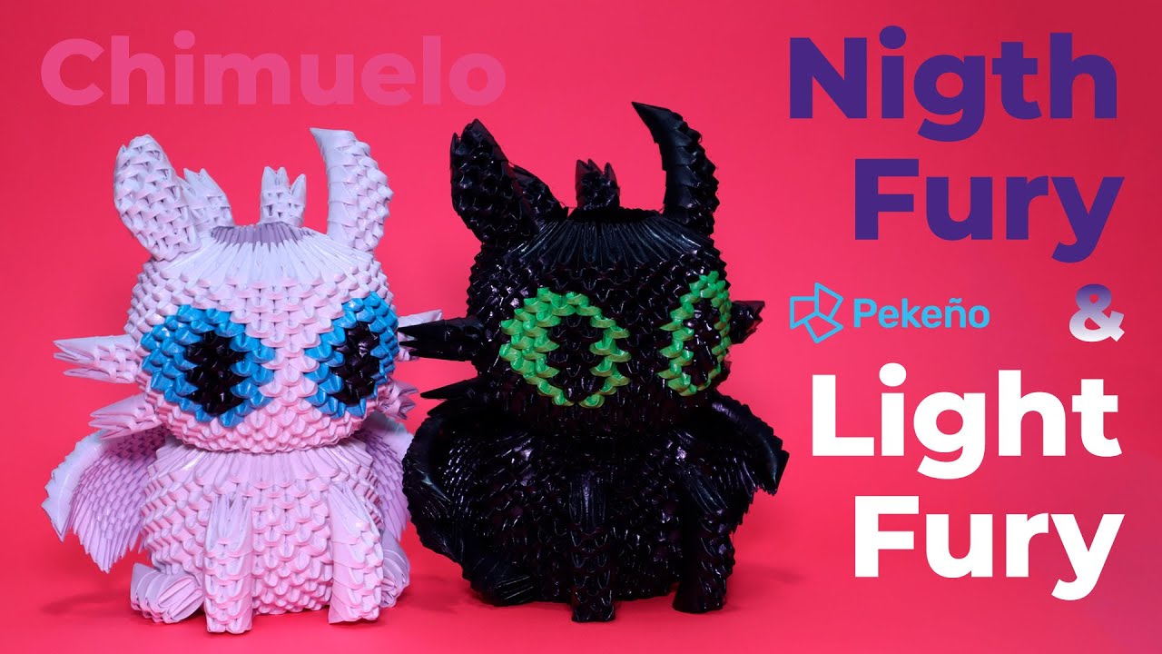 Chimuelo / Toothless Origami 3D | Pekeño ♥