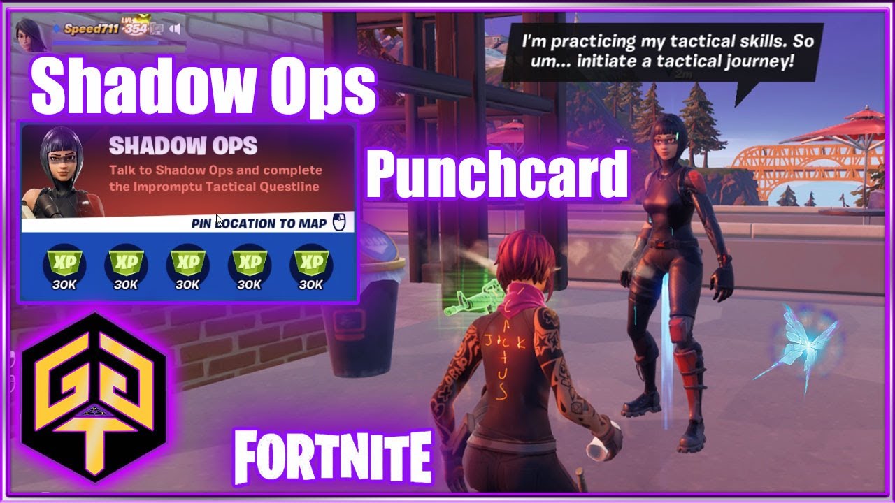 Shadow Ops PunchCard Tutorial Guide How to Complete New Quests Challenges Fortnite Season 8 Week 9