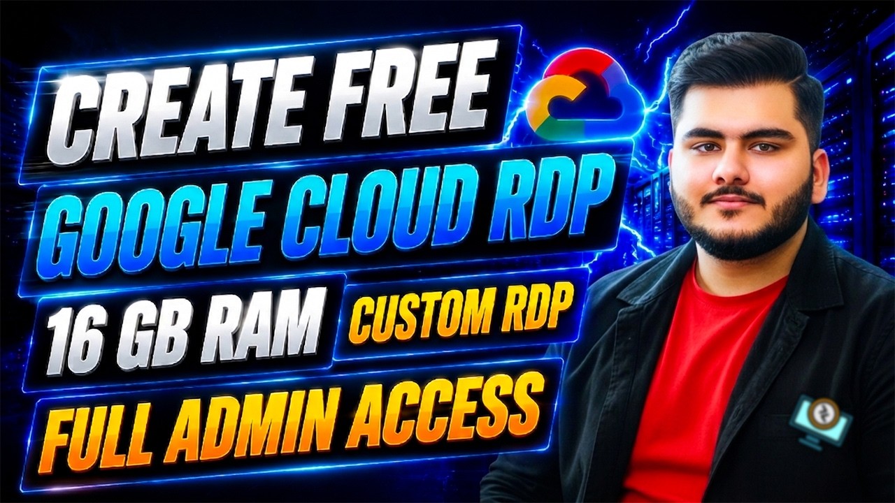 How To Create Free Windows RDP Using Google Cloud In 2026, Custom RDP, Get Free VPS/RDP, Free RDP