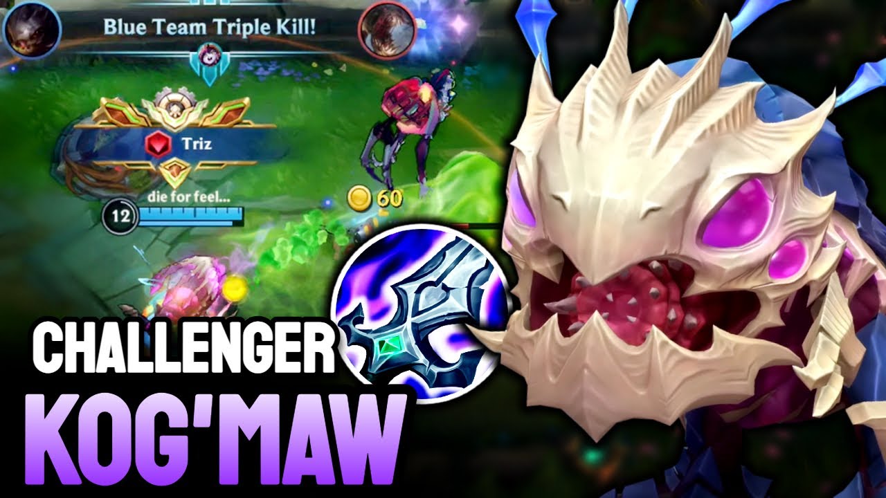 WILD RIFT KOG'MAW - TOP SERVER GAMEPLAY - CHALLENGER RANKED