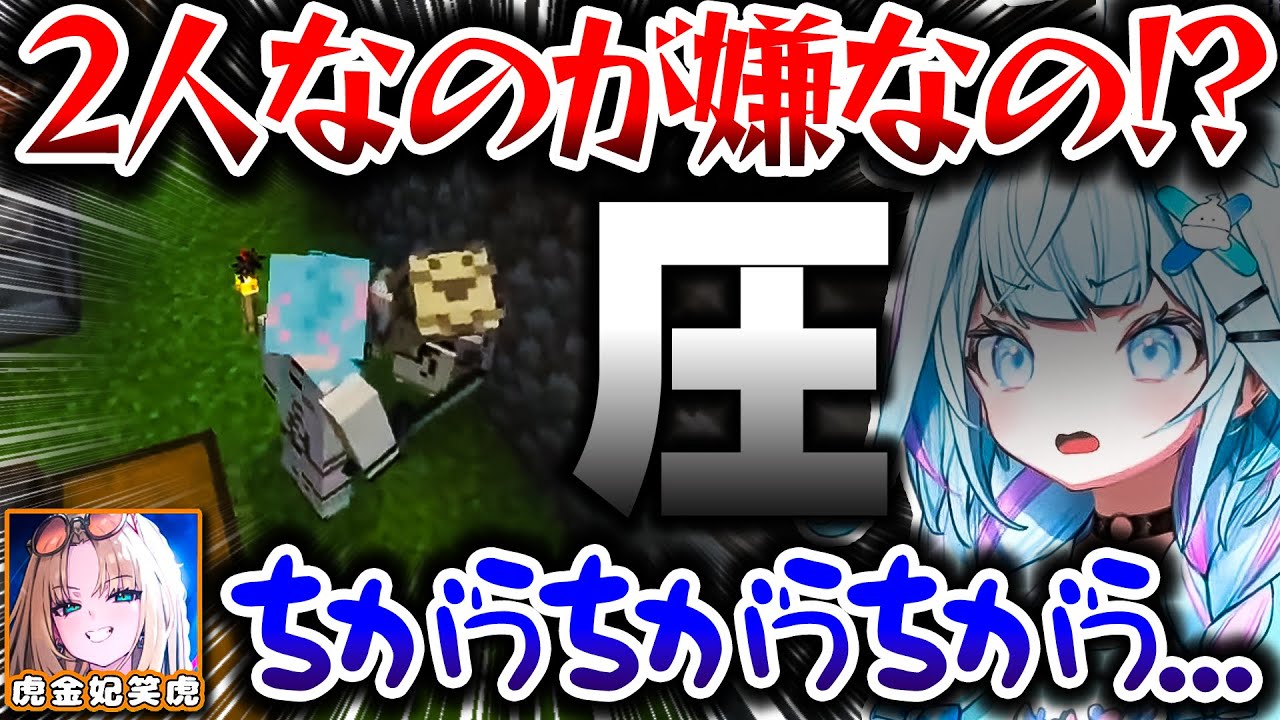 すうちゃんと2人っきりになり圧をかけられるニコたんｗ【ホロライブ切り抜き/水宮枢/虎金妃笑虎/Minecraft/FLOW GLOW/DEV_IS】