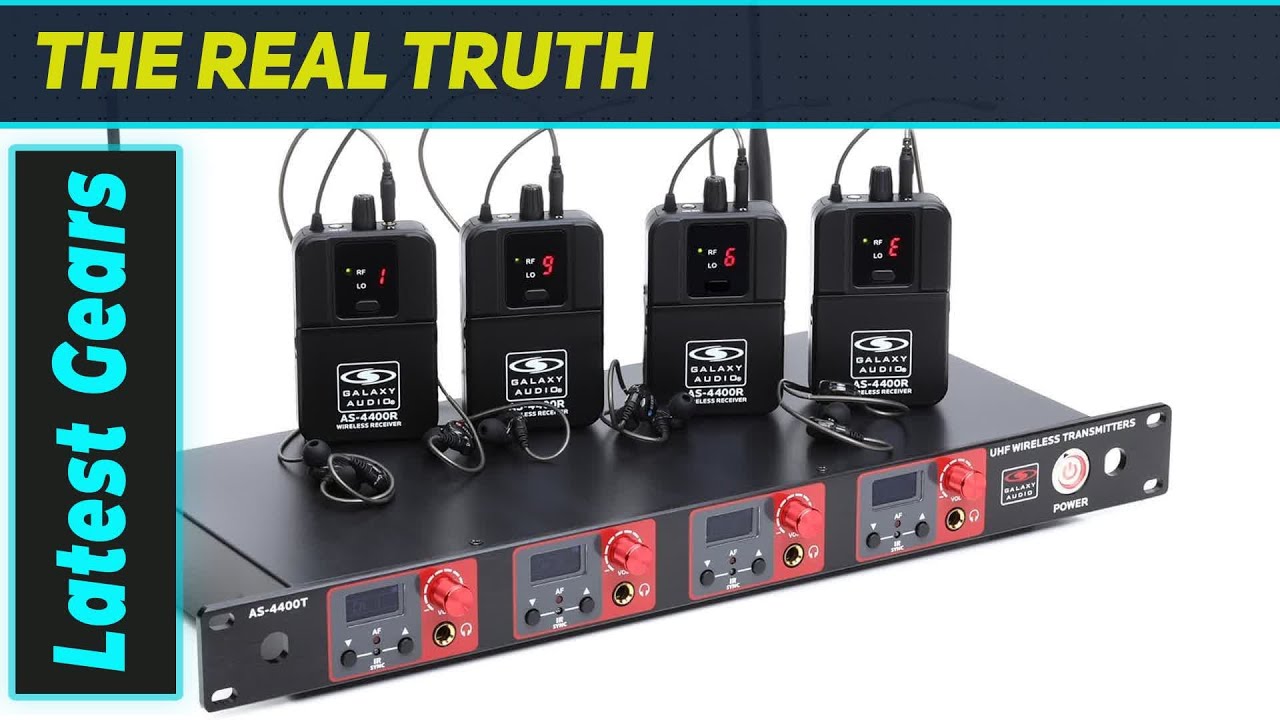 Galaxy Audio AS-4400: лучшие беспроводные наушники с четырьмя наушниками для профессиональной сцены