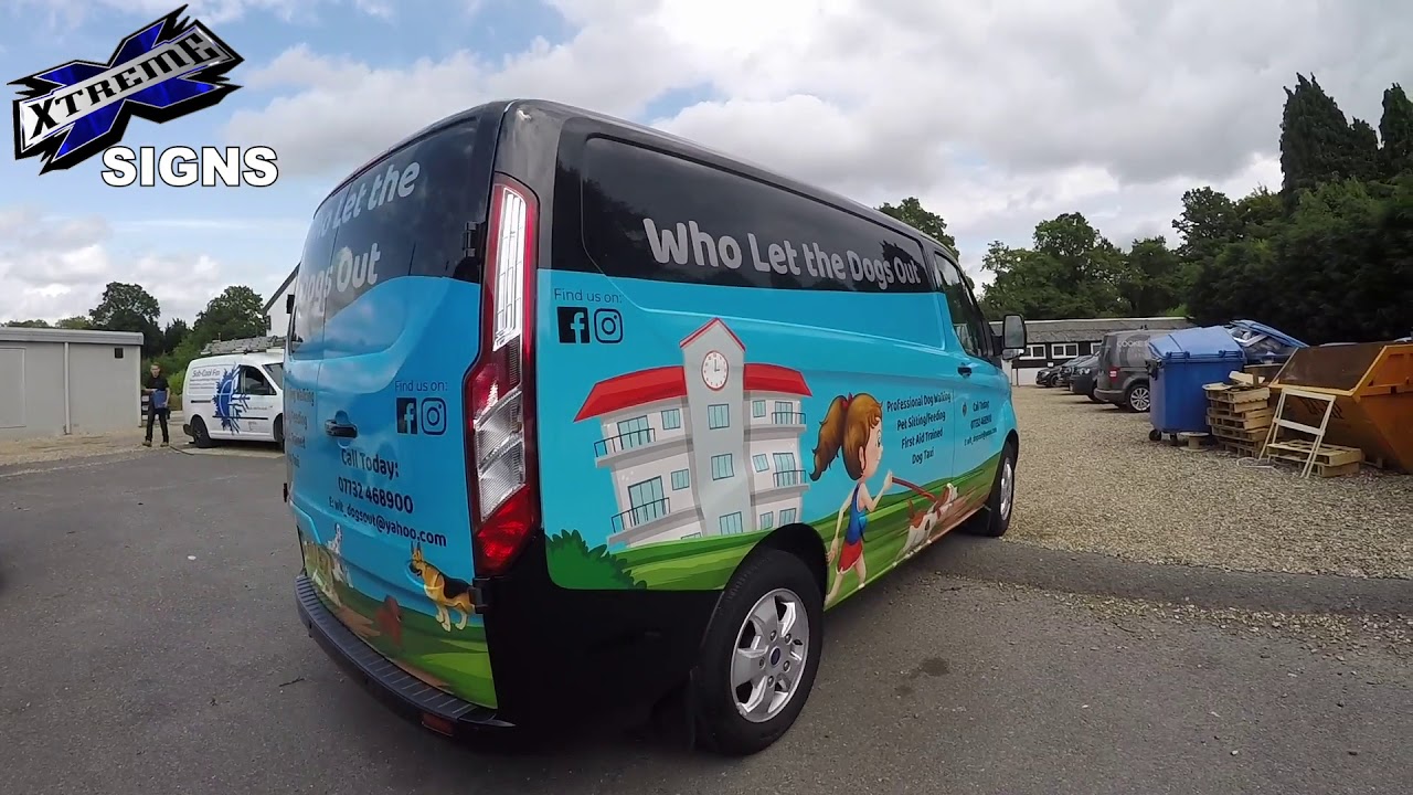Xtreme Signs Print Wrap for Who Let the Dogs Out