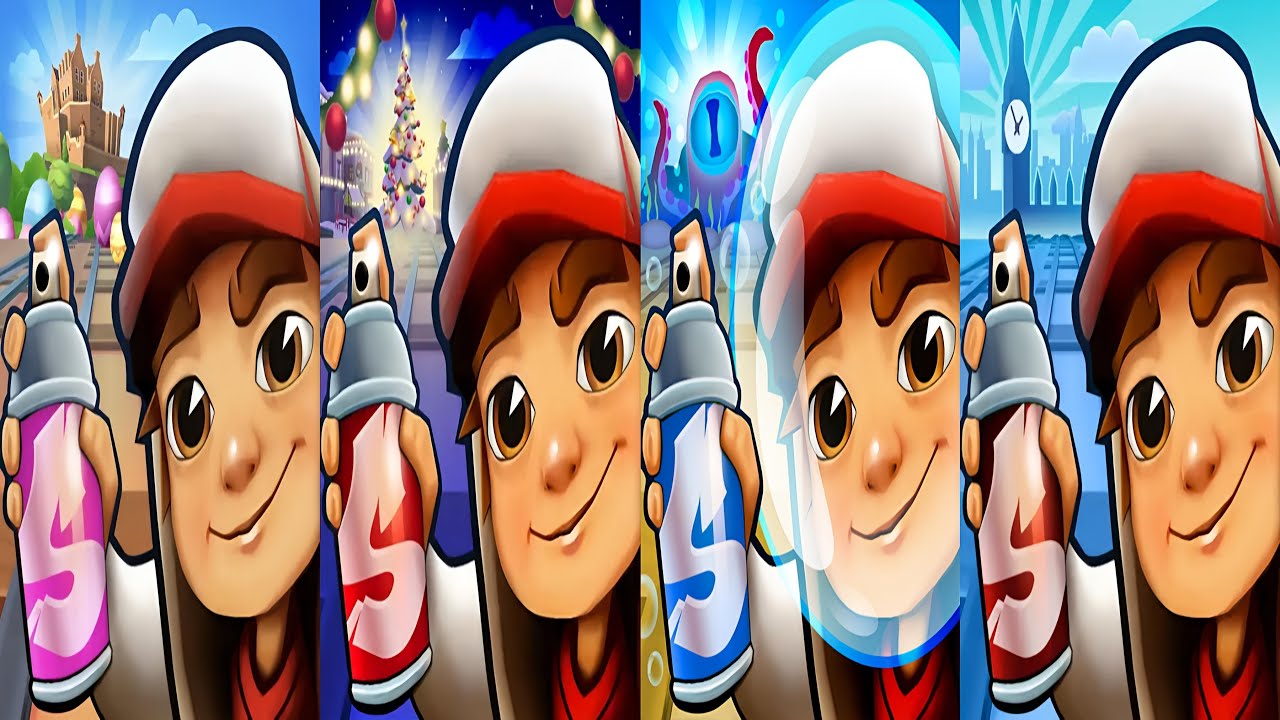 Subway Surfers : Easter Edinburgh 2025 🆚 Winter Wonderland 2024 🆚 London 2023 🆚 Underwater 2023