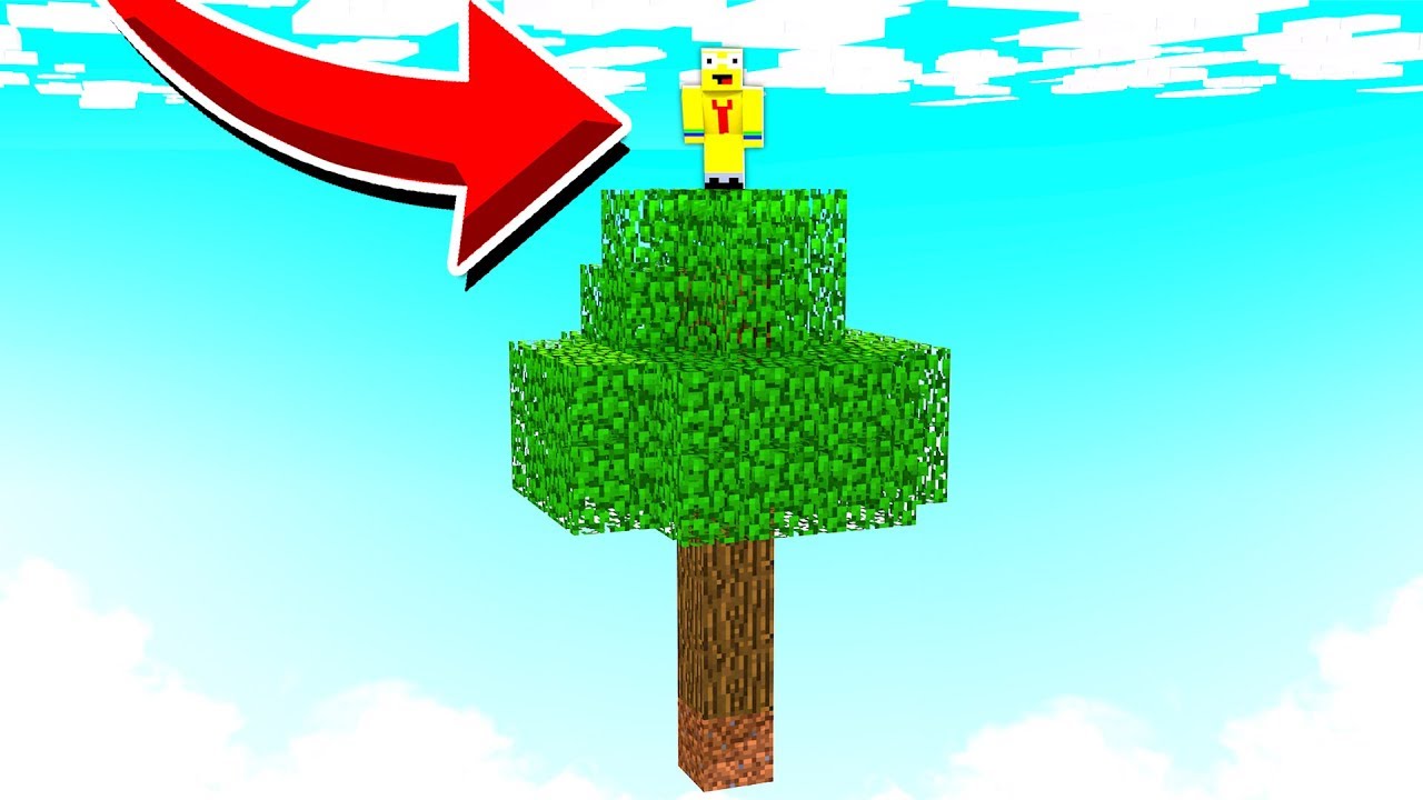 ÖVERLEVA PÅ ETT TRÄD I MINECRAFT