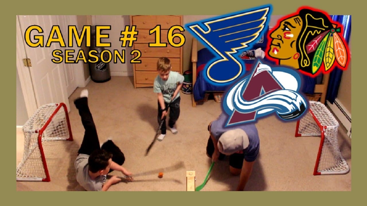 KNEE HOCKEY GAME # 16 - BLUES / AVALANCHE / BLACKHAWKS - SEASON 2 - QUINNBOYSTV