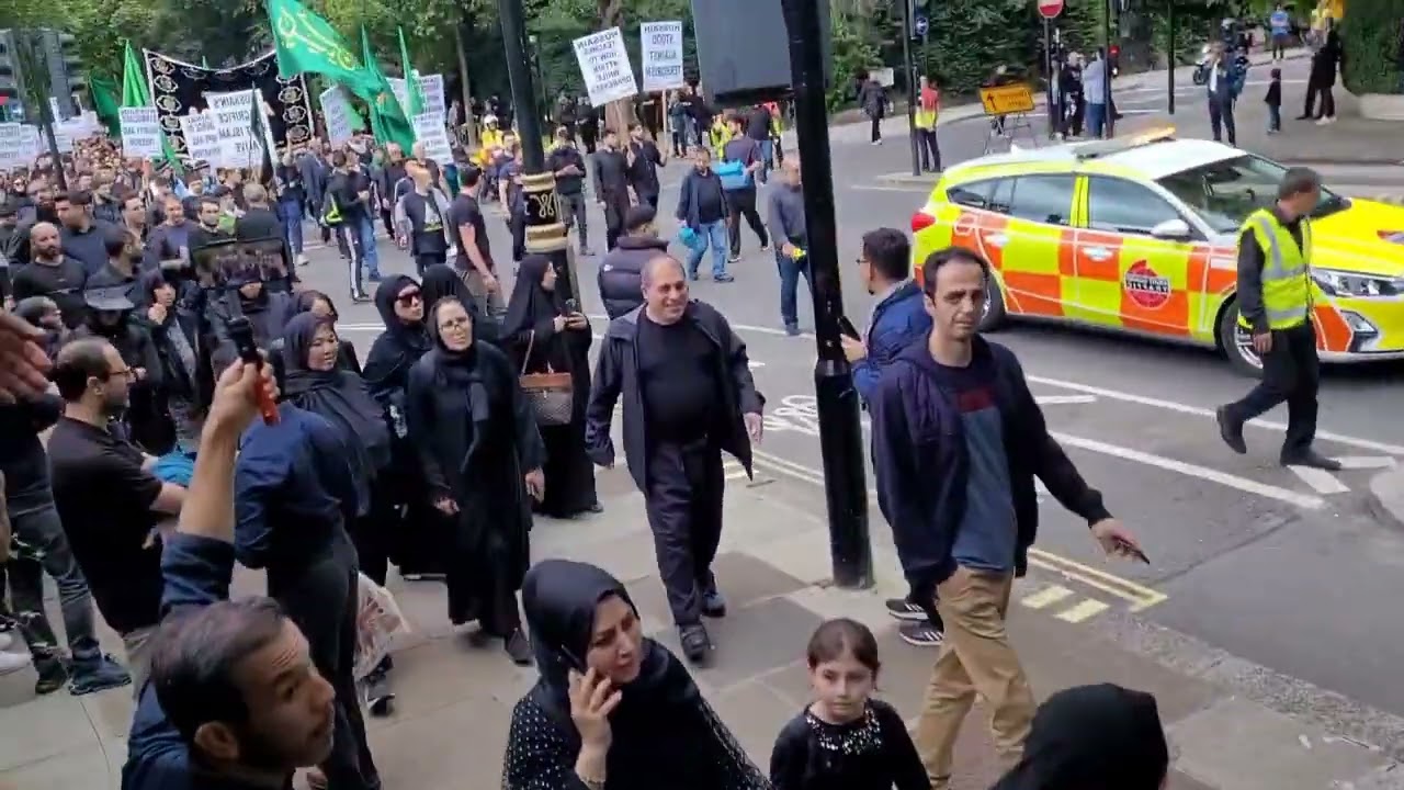 Muharam Ashura March  in Central London.  روز عاشورا در لندن