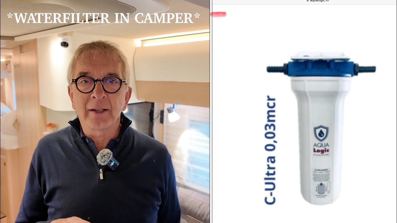 AQUA Logic waterfilter in onze camper