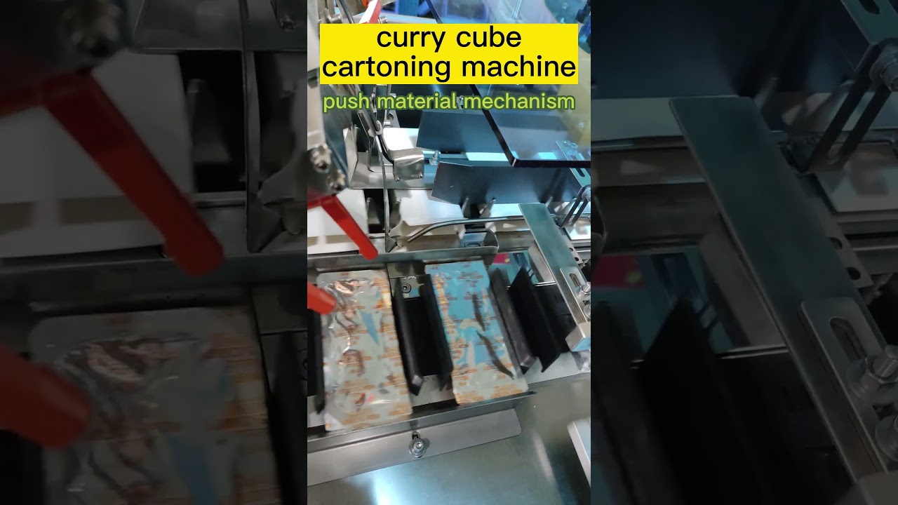 curry cube cartoning machine automation equipment