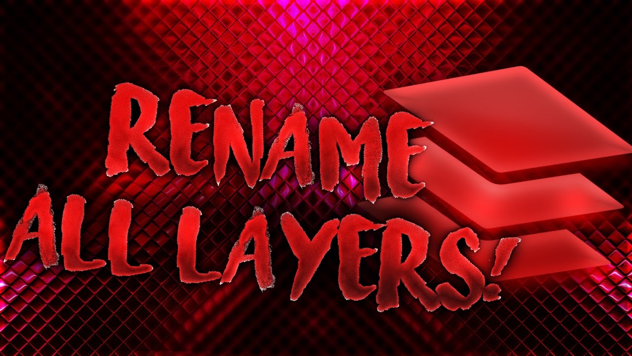 How To Rename Multiple Layers In Photoshop! (AWESOME NEW SCRIPT!)